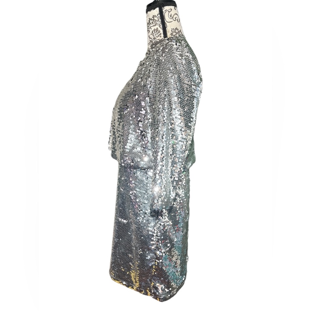 Forest Lily Silver Sequin Dress with Jacket - Picture 4 of 16